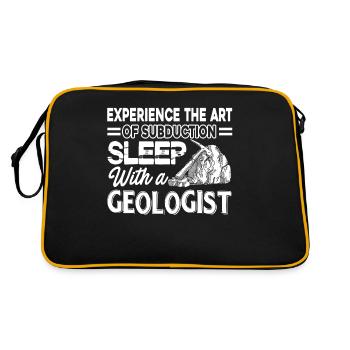 Geologist Sleep With A Geologist - Retro Bag - black/gold - Back