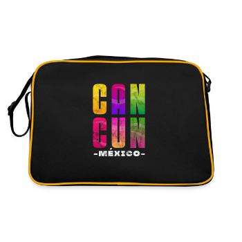 Mexique Cancun - Sac Retro - noir/or - Dos