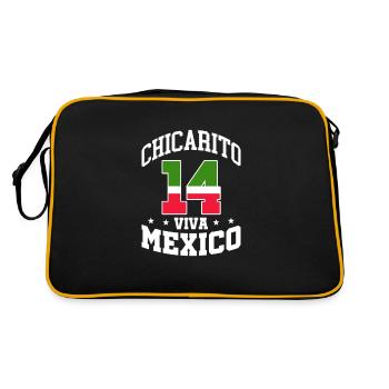 Cadeau de la nation mexicaine mexicaine - Sac Retro - noir/or - Dos