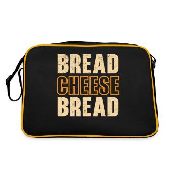 Pain Fromage Pain Gourmand Cheesy Grilled cheese - Sac Retro - noir/or - Dos