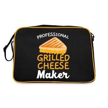Fromager grillé professionnel Cheesy - Sac Retro - noir/or - Dos