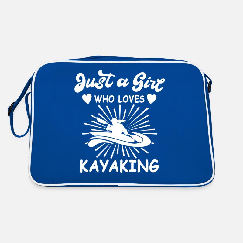 Kayaker Kayak Kayaking Retro Tasche