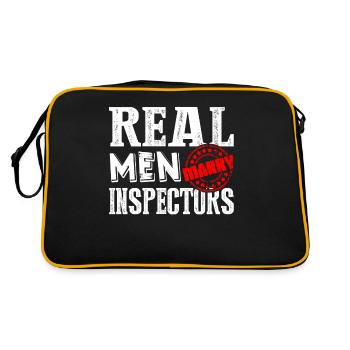 Inspector Real Men Marry Inspectors - Retro Bag - black/gold - Back