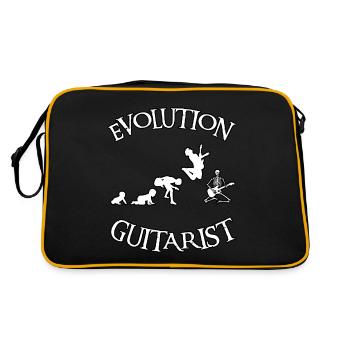 Evolution of Guitarist - Retro Tasche - Schwarz/Gold - Hinten