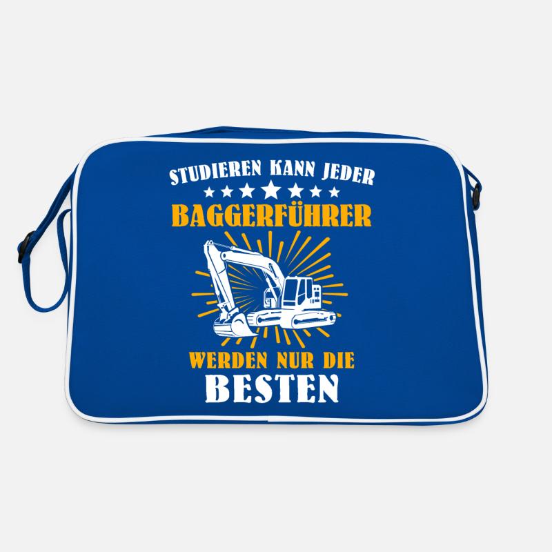 Baggerfuehrer Baggerfahrer Retro Tasche