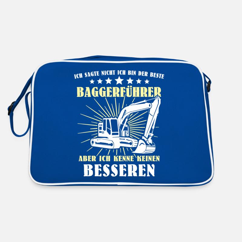 Baggerfuehrer Baggerfahrer Retro Tasche