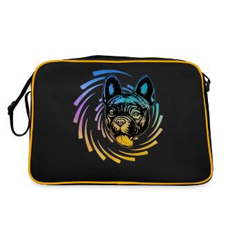 Bouledogue français - Sac Retro - noir/or - Dos