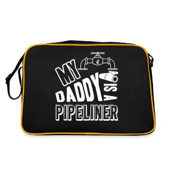 Pipeliner My Daddy Is A Pipeliner - Retro Bag - black/gold - Back