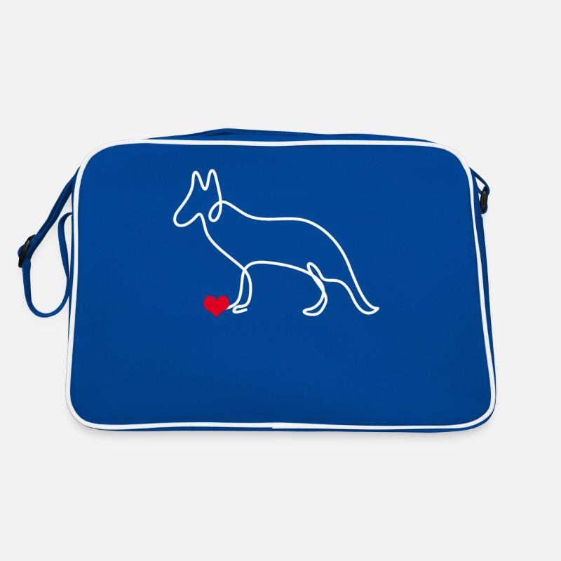 Chien de berger blanc Chiens de berger Sac Retro