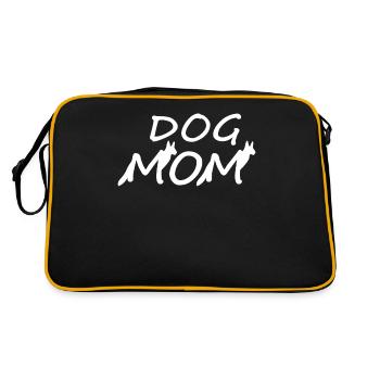 White Shepherd Mama - Retro Bag - black/gold - Back
