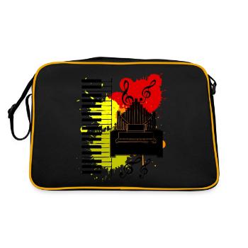 Organiste Organiste Saying - Sac Retro - noir/or - Dos