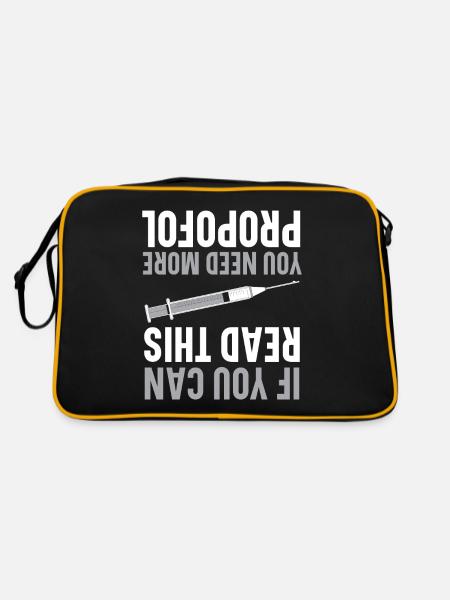 If you can read this, you need more Propo - Retro Bag - black/gold - Back