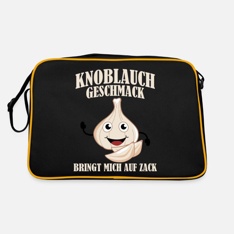 Knoblauch Knoblauchzehe Retro Tasche