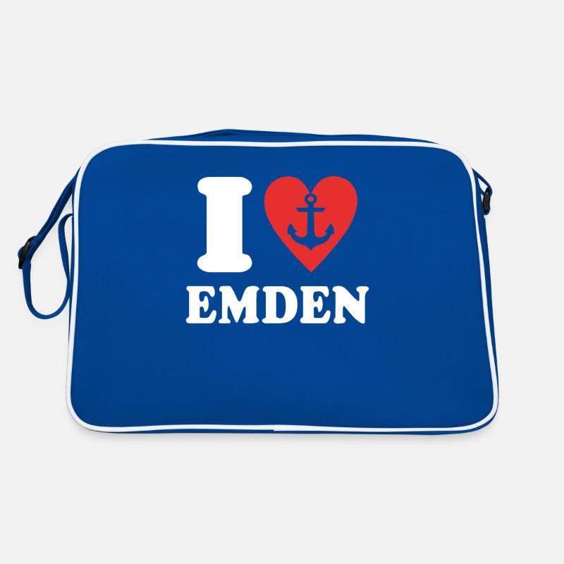 I Love Emden Dear Emdener Retro Bag