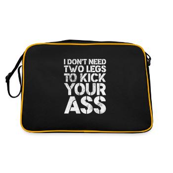 Amputation - Retro Bag - black/gold - Back