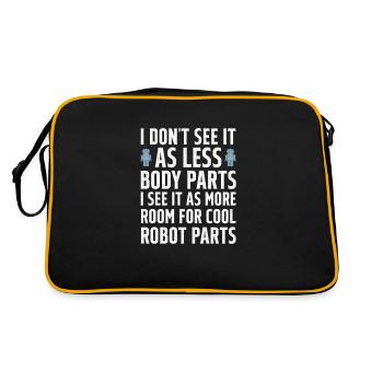 Amputation Amputation Prosthesis Gift - Retro Bag - black/gold - Back