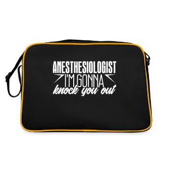 Anesthesiologist Anesthesiologist Knock You Out - Retro Bag - black/gold - Back