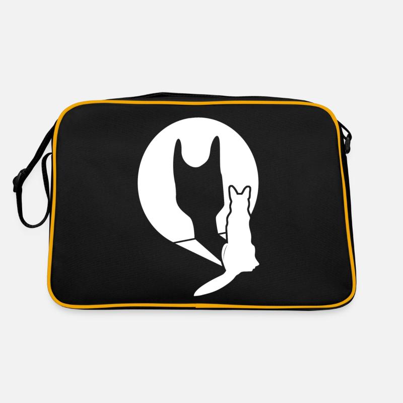 Chien de berger blanc Ombre Chiens de berger Sac Retro
