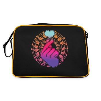 Kpop K-Pop Korean Popmusic - Retro Bag - black/gold - Back