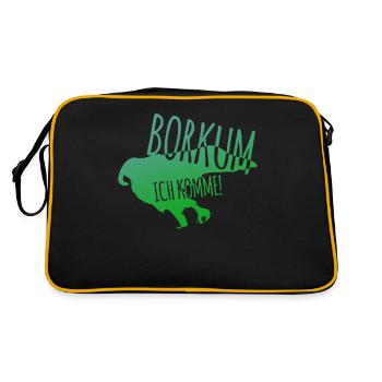 Tourisme Borkum - Sac Retro - noir/or - Dos