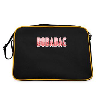 Bubble Tea - Retro Tasche - Schwarz/Gold - Hinten