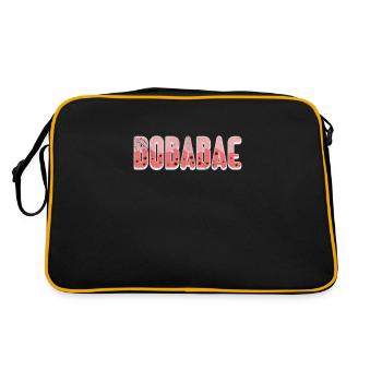 Bubble Tea Boba Tea Kawaii Cadeau - Sac Retro - noir/or - Dos
