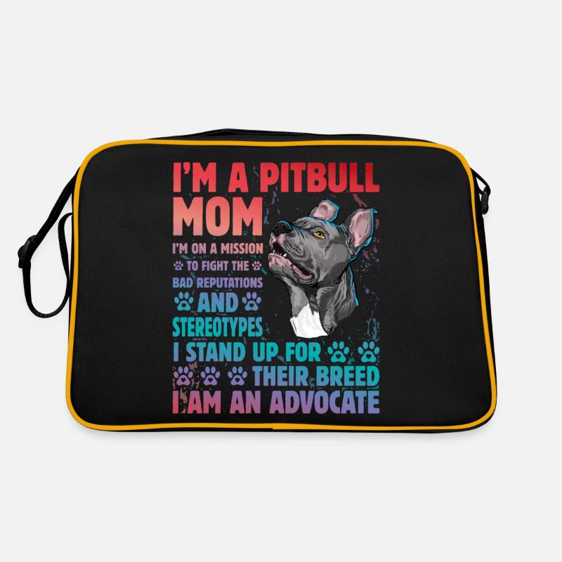 Pitbull drôle de dicton Sac Retro