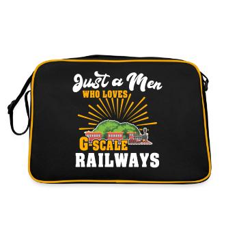 Chemin de fer miniature de jardin Écartement G - Sac Retro - noir/or - Dos