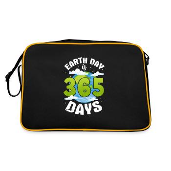 Climate change - Retro Bag - black/gold - Back