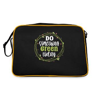Changement climatique - Sac Retro - noir/or - Dos