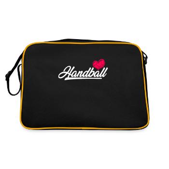 Handball - Retro Tasche - Schwarz/Gold - Hinten
