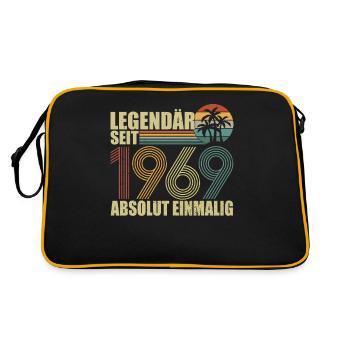1969| Vintage Legendary since 1969 anniversary - Retro Bag - black/gold - Back