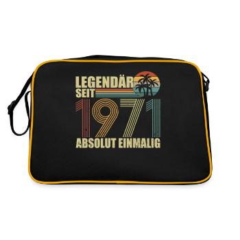 Légendaire depuis 1971 - Sac Retro - noir/or - Dos
