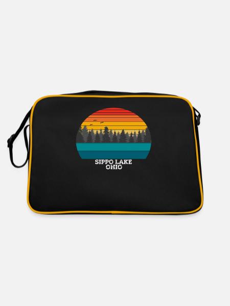 Lac Sippo Ohio - Sac Retro - noir/or - Dos