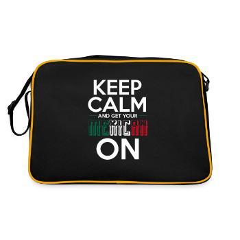 Cadeau de la nation mexicaine mexicaine - Sac Retro - noir/or - Dos