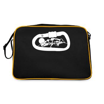 Montagnes Zugspitze Carabiner Alpinisme - Sac Retro - noir/or - Dos