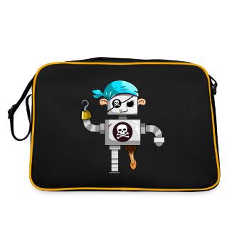 Ghost Robot Pirate - Retro Bag - black/gold - Back