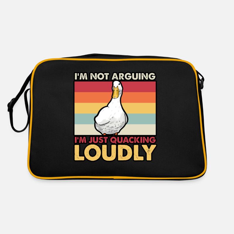 Ducks - I'm Not Arguing, I'm Just Quacking Loudly Retro Bag