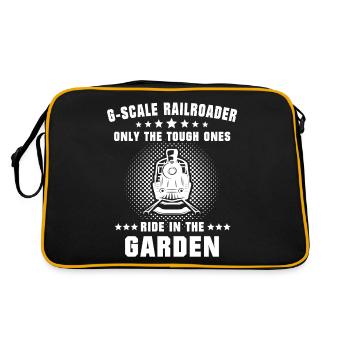 Gartenbahn Modellbahn Spur G - Retro Tasche - Schwarz/Gold - Hinten