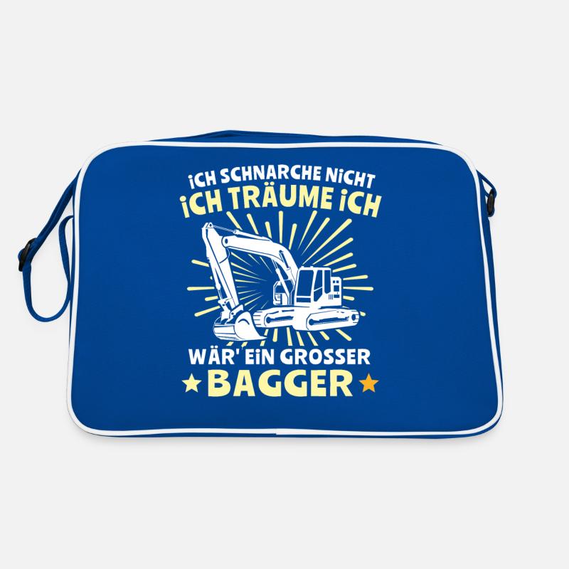 Baggerfuehrer Baggerfahrer Retro Tasche