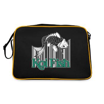 Koi Fish Koi Fish Vintage - Retro Bag - black/gold - Back