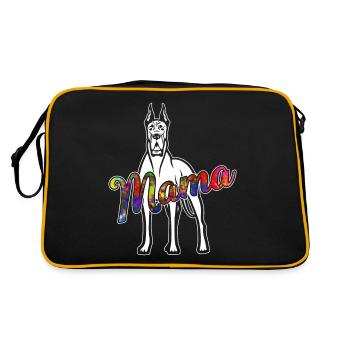 Great Dane Great Dane Mama - Retro Bag - black/gold - Back