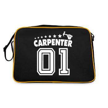 Carpenter, carpenter, carpenter, - Retro Bag - black/gold - Back