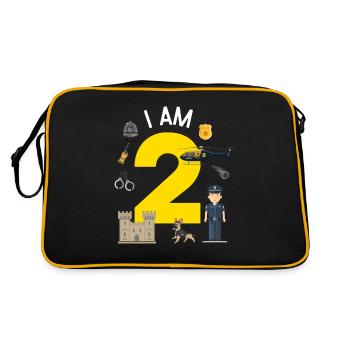 I am 2 - UK Police - Retro Bag - black/gold - Back