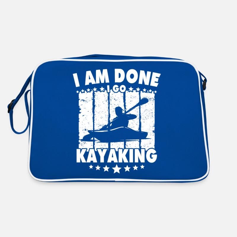Kayaker Kayaking Retro Bag