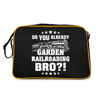 Garden Railway Gauge Model Railway - Retro Bag - black/gold - Back