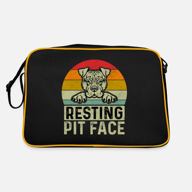 Resting Pit face Retro Tasche