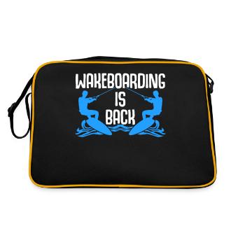 Wakeboarding is back - Retro Tasche - Schwarz/Gold - Hinten