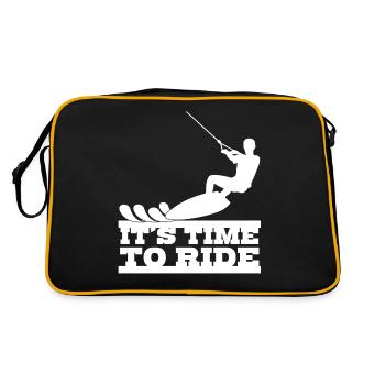 Wakeboard Wakeboarding Wakeboarder - Sac Retro - noir/or - Dos