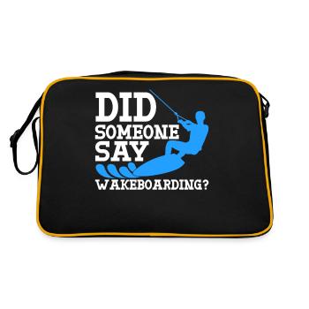 Wakeboard Wakeboarder Wakeboarding - Sac Retro - noir/or - Dos